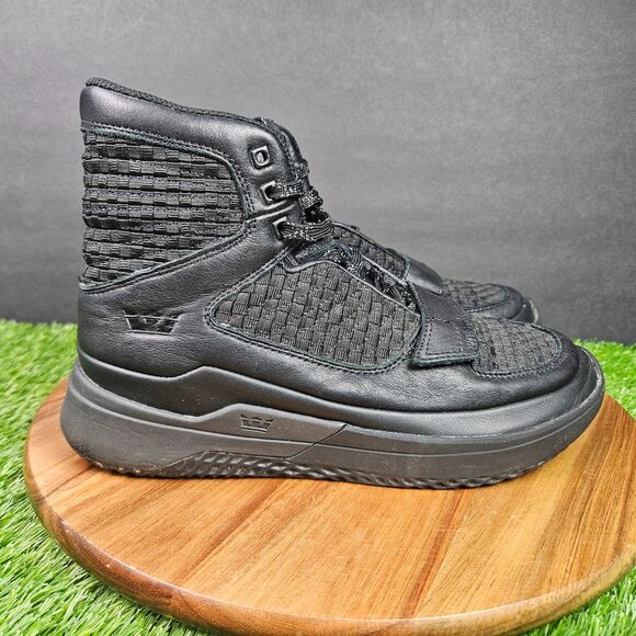 Supra Theory Shoes Mens Size 7 Triple Black Casual Sneakers High Top 05904 001 main image 7